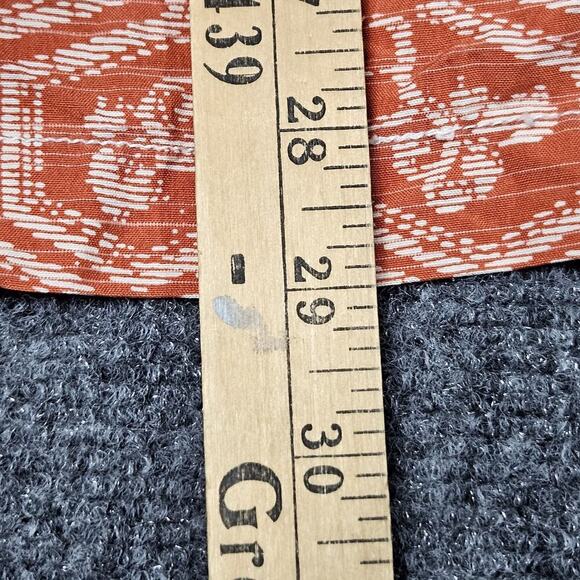 Tommy Bahama Shirt Large Silk Blend Orange Hawaiian Floral Original Button Down - Picture 5 of 5